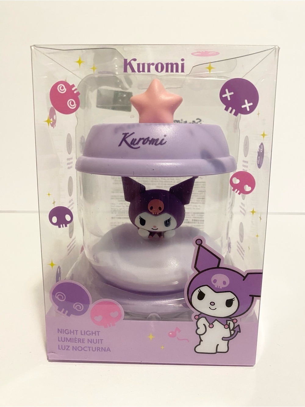 Sanrio Characters Kuromi Night Light Purple Action Figure NEW Hello Kitty Toy